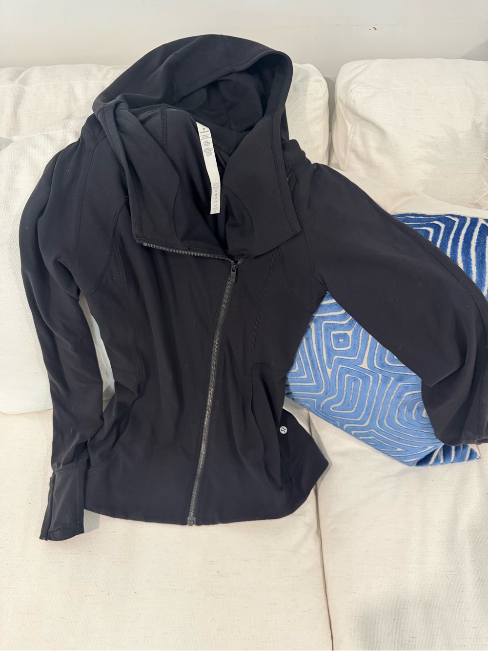 lululemon athletica Black Hooded Zip Jacket